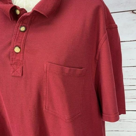 G.H. Bass and Company Men's Red‎ Polo Style Shirt Size XXL - Picture 5 of 8